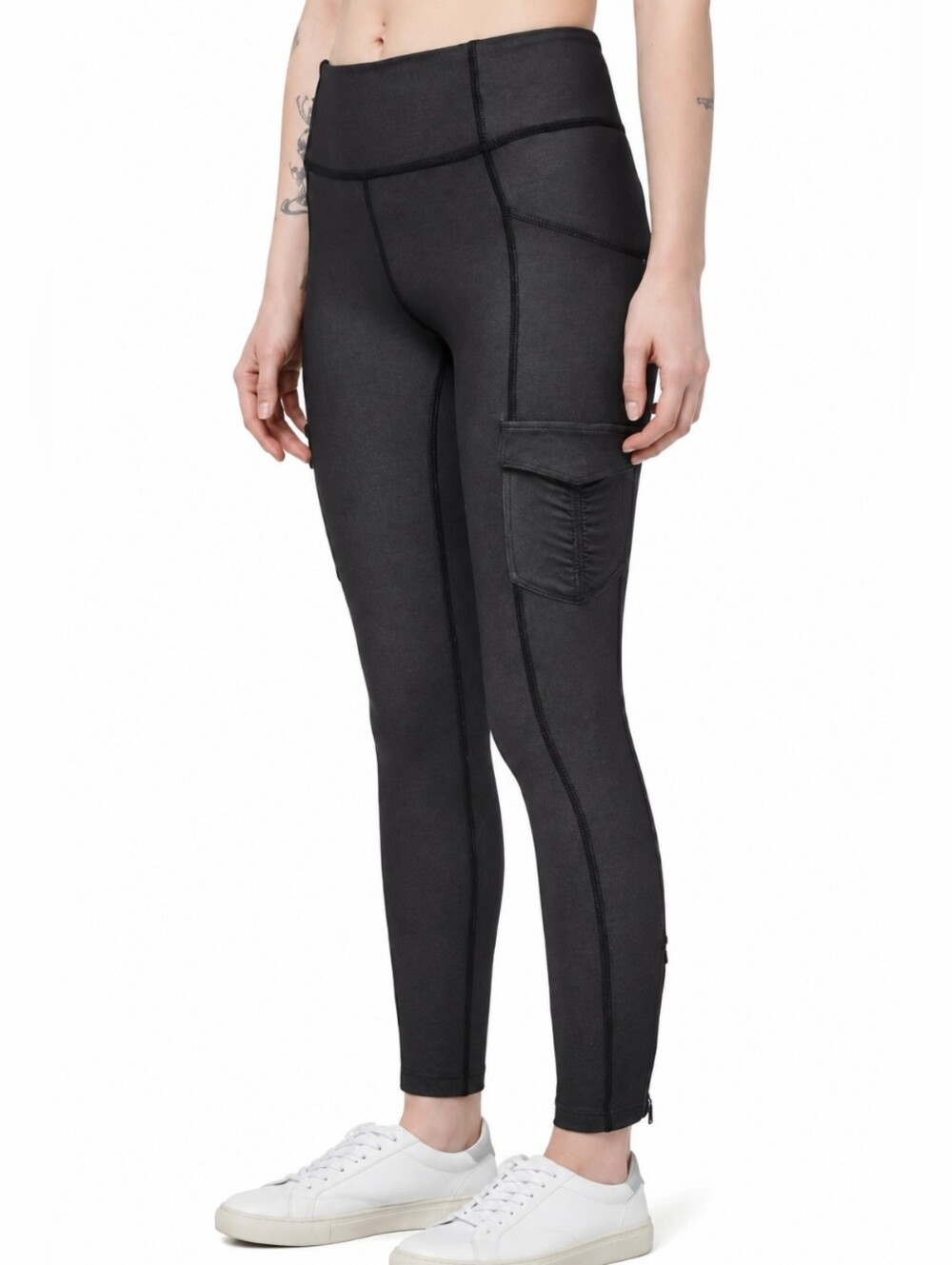 Lululemon Scenic Route Cargo Leggings Womens 8 Gray High Rise Cropped Athletic